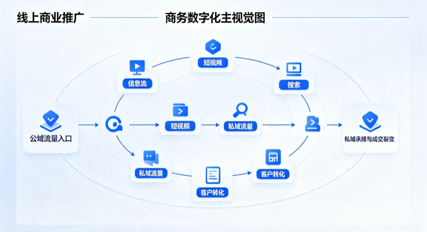 海沧区线上商业推广怎么做？全域流量闭环搭建与低成本转化实战指南